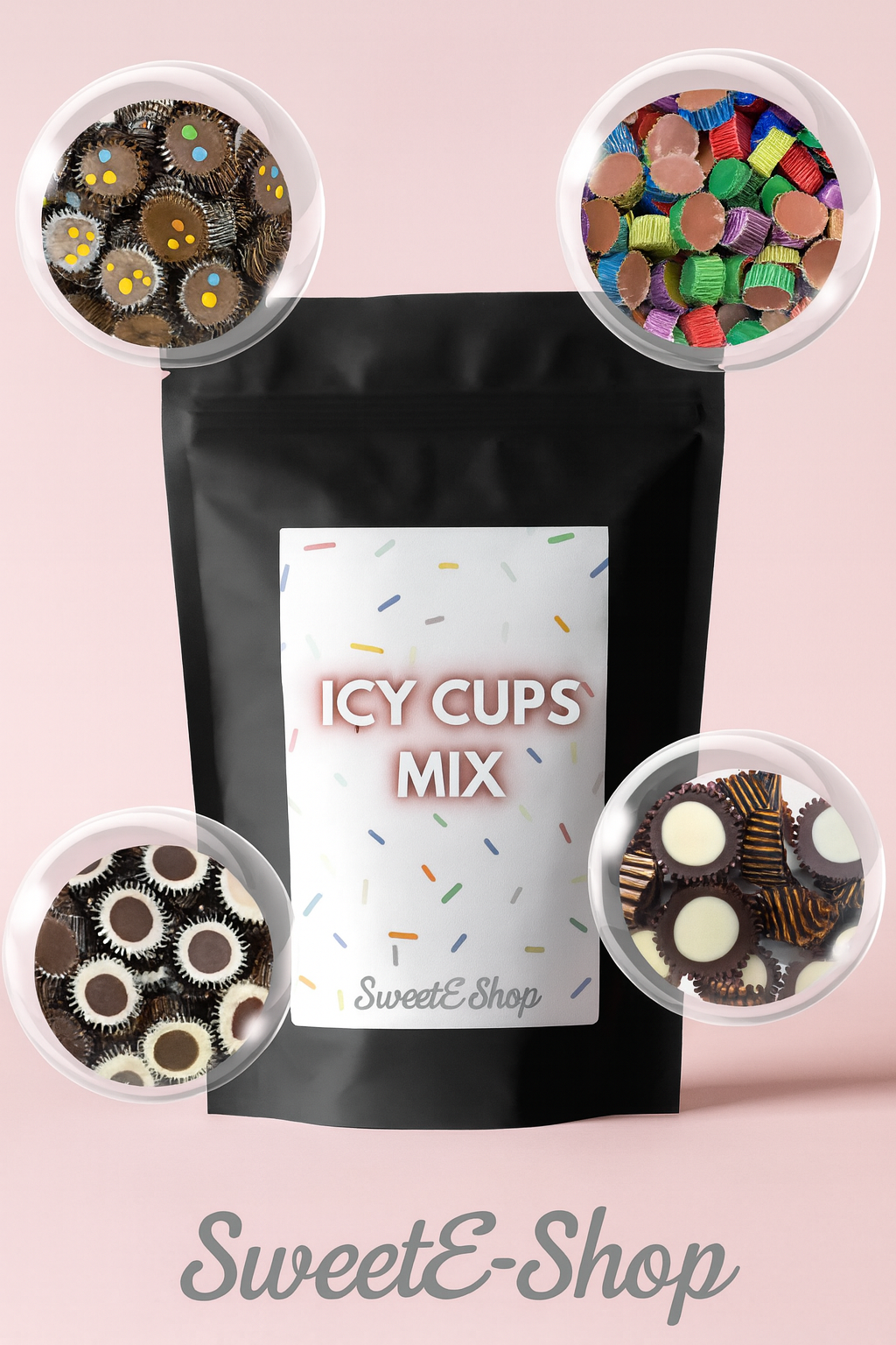 Viral Icy Chocolate Cups 300g Pouches