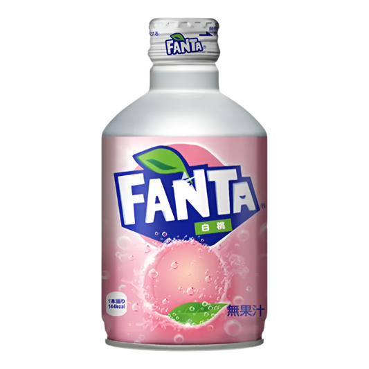 Fanta White Peach Aluminum Bottle 300ml (Japan)