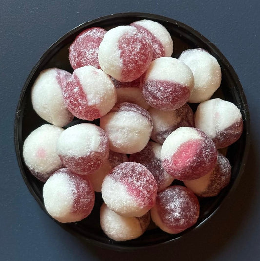 Stupidly Sour Strawberry and Cream Sweets