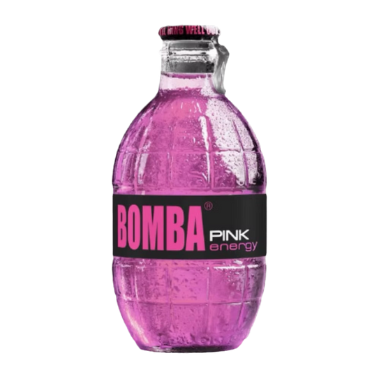 Bomba Pink Energy Drink Glass Bottle 250ml